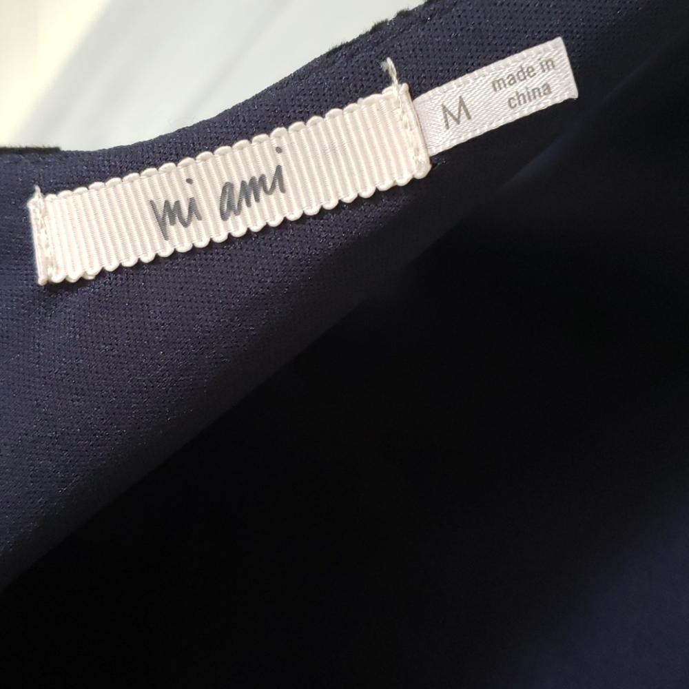 Mi Ami Glitter Navy Black Rose Cocktail Dress NWOT - Picture 9 of 15